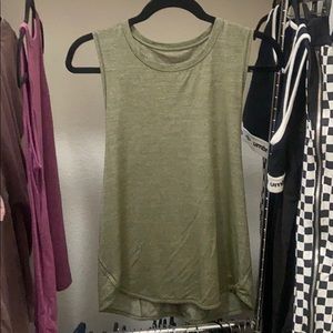 Lululemon tank top olive green size 6